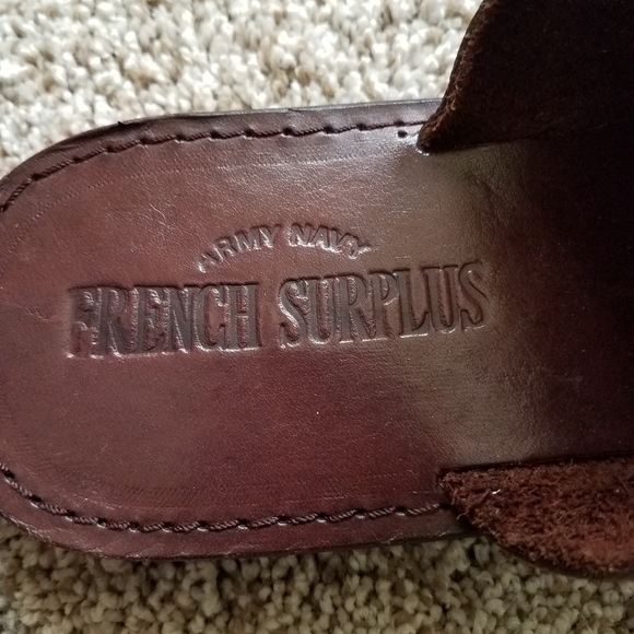 NWOB Army Navy Leather Men\'s Sandals Sz 10 main image 10